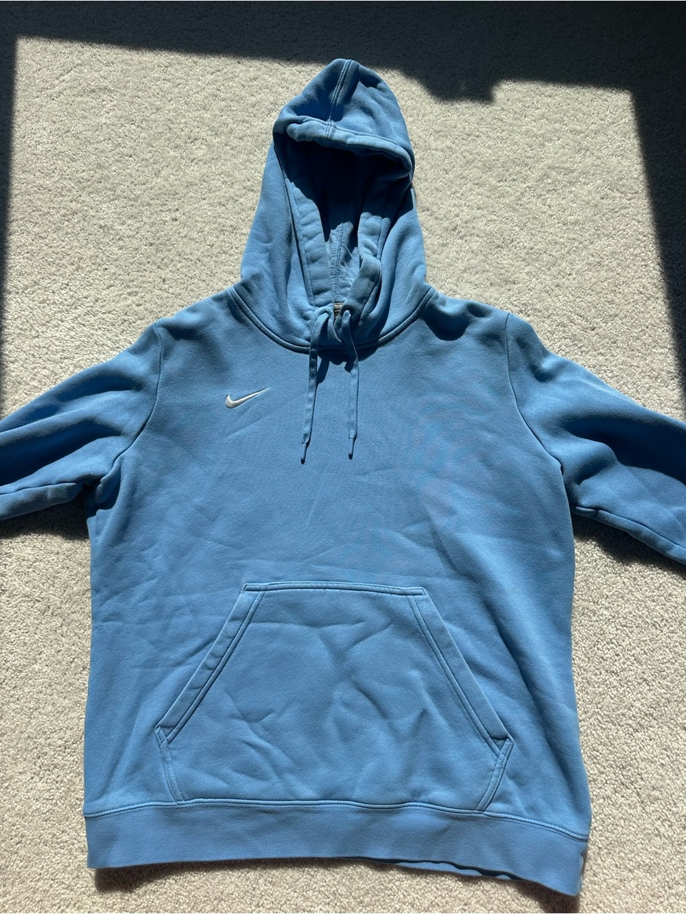 NIKE BABY BLUE HOODIE - youth